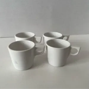 Dallas Ware | Dining | Dallas Ware White Melamine Cups Stackable Set Of ...